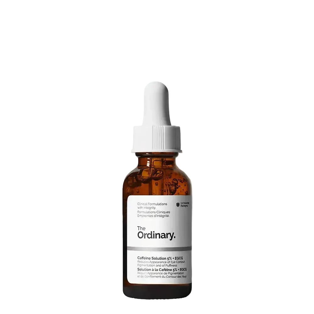 The Ordinary Caffeine Solution 5% + EGCG eye serum for reducing dark circles and puffiness