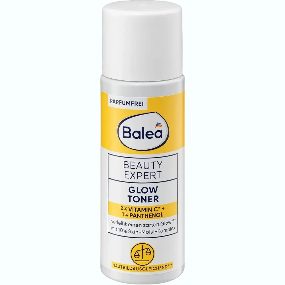 Balea Beauty Expert Glow Toner with niacinamide for brightening and even skin tone