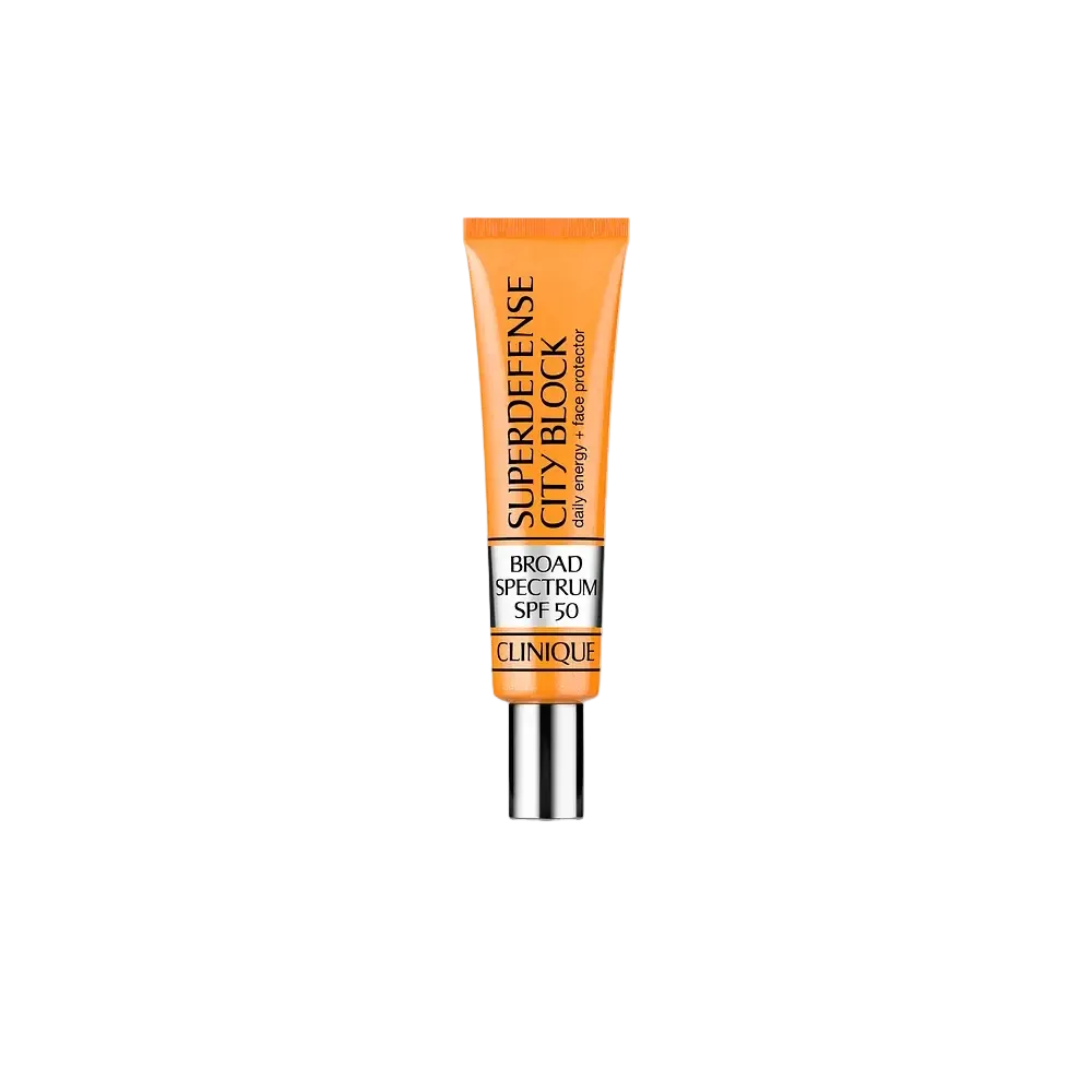 Clinique Superdefense City Block SPF 50 Daily Energy Face Protector for sun protection and anti-aging