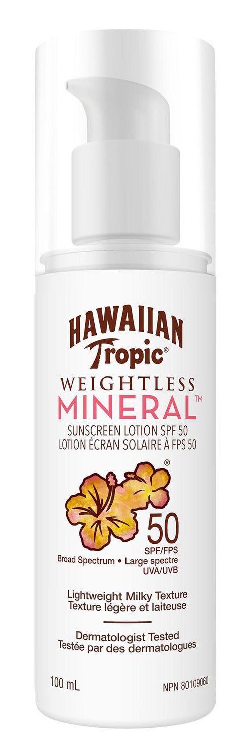 Hawaiian Tropic Weightless Mineraltm Sunscreen Lotion SPF 50