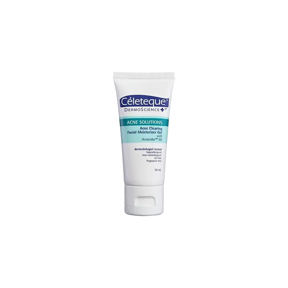 Celeteque Acne Clearing Facial Moisturizer Gel for acne-prone and oily skin hydration