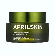 APRILSKIN Artemisia Squalane Hydra Gel Cream with mugwort and vegan squalane for dry sensitive skin hydration