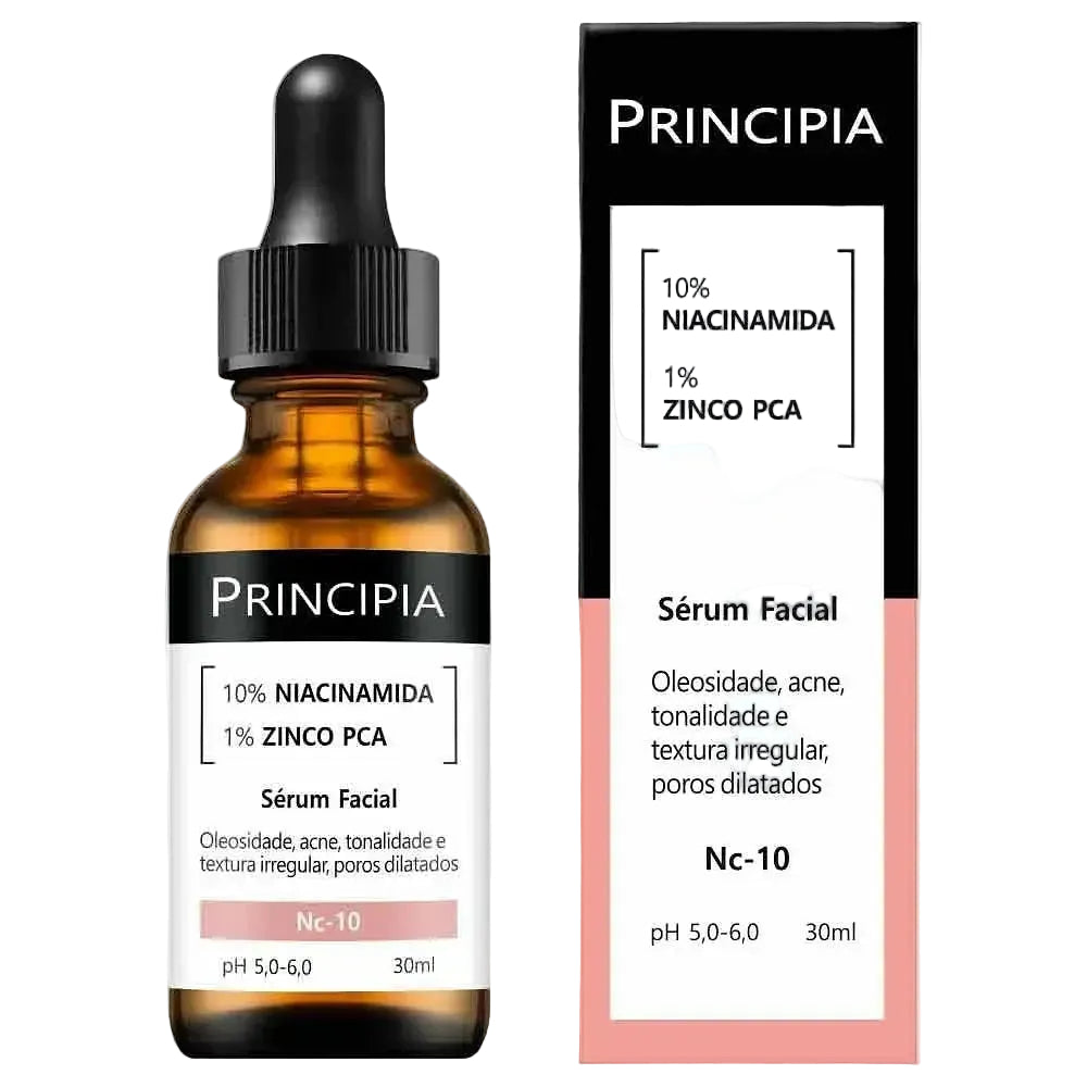 Principia Serum Facial NC-10 with 10% Niacinamide and 1% Zinc PCA for oily acne-prone skin