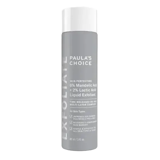 Paula's Choice 6% Mandelic Acid + 2% Lactic Acid Liquid Exfoliant for dark spots, texture, and brightening