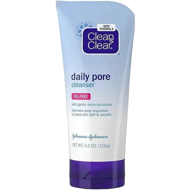 Clean & Clear Daily Pore Cleanser oil-free face wash for acne-prone and combination skin