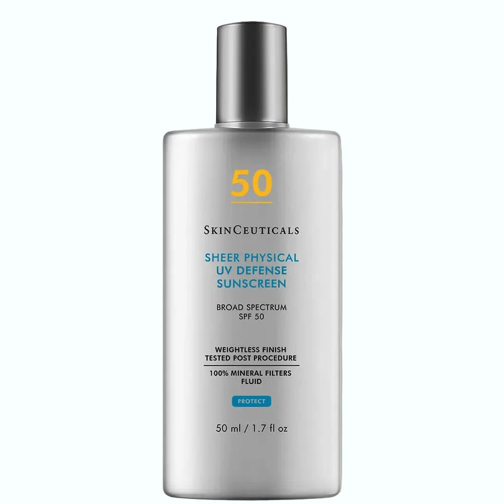 SkinCeuticals Sheer Mineral UV Defense SPF50 100% mineral sunscreen for broad-spectrum UVA/UVB protection