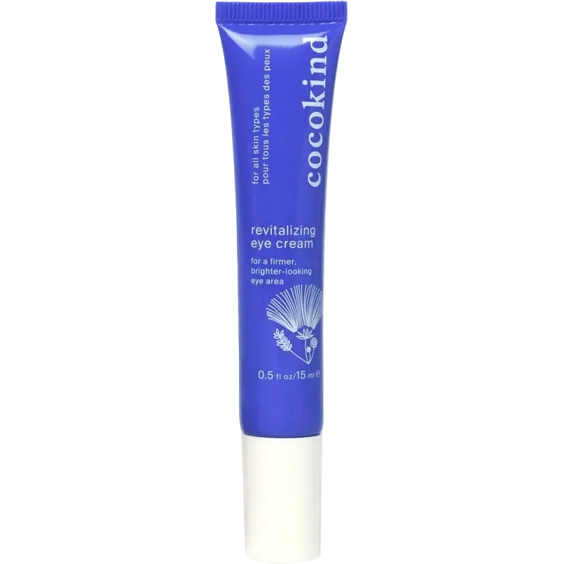 Cocokind Revitalizing Eye Cream with cooling applicator for dark circles and puffiness