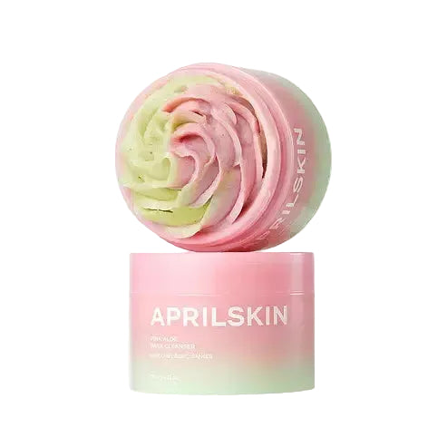 APRILSKIN Pink Aloe Pack Cleanser 4-in-1 mask-to-foam for soothing, hydration and gentle exfoliation
