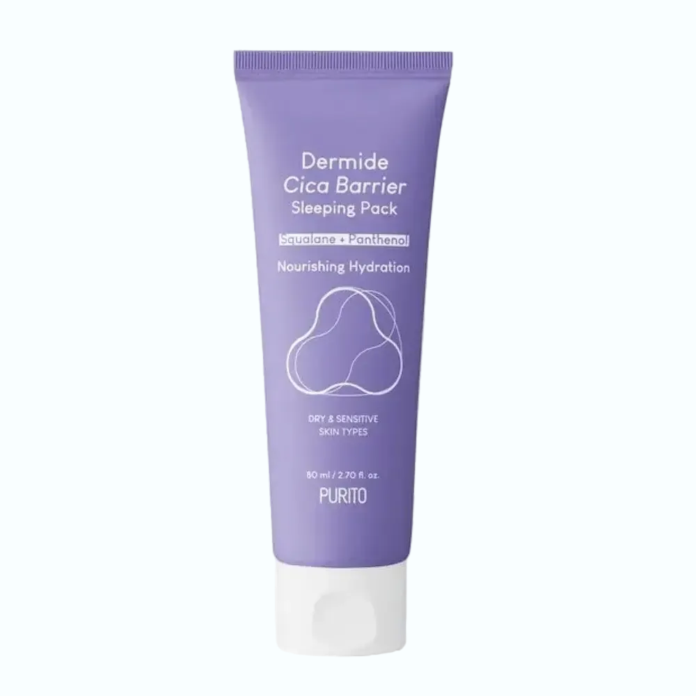 Purito Dermide Cica Barrier Sleeping Pack for sensitive skin barrier repair and hydration