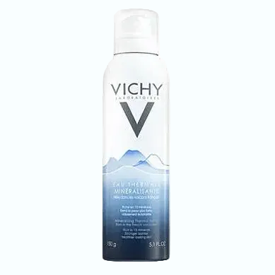 Vichy Mineralizing Thermal Volcanic Water face mist with 15 minerals for soothing and hydration