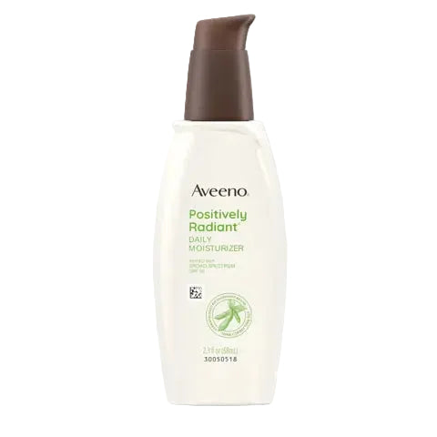 Aveeno Positively Radiant Sheer Daily Face Moisturizer SPF 30 for brightening and sun protection