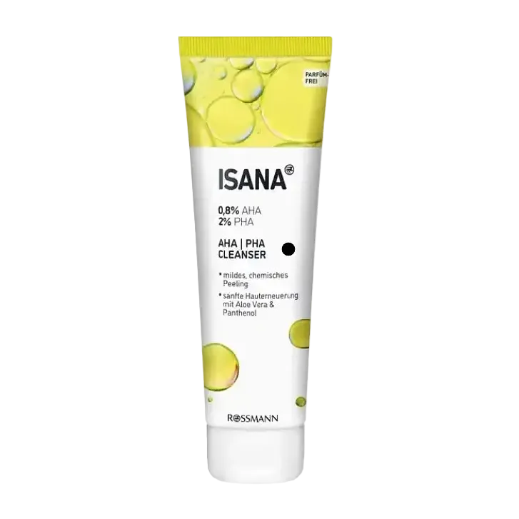 ISANA AHA PHA Cleanser gentle exfoliating gel cleanser for brighter smoother skin