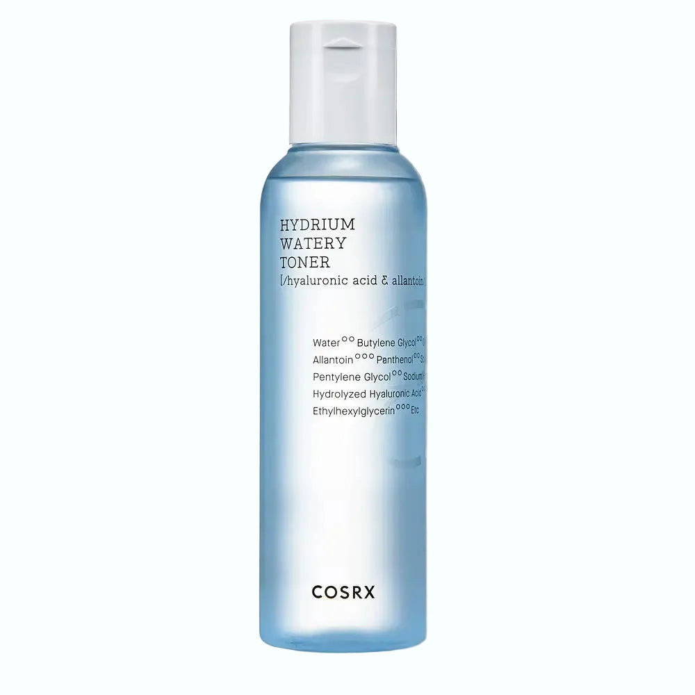COSRX Hydrium Watery Toner with hyaluronic acid for deep hydration and moisture
