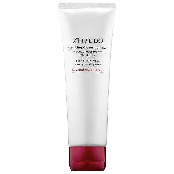 Shiseido Clarifying Cleansing Foam with white clay and yomogi extract for radiant skin