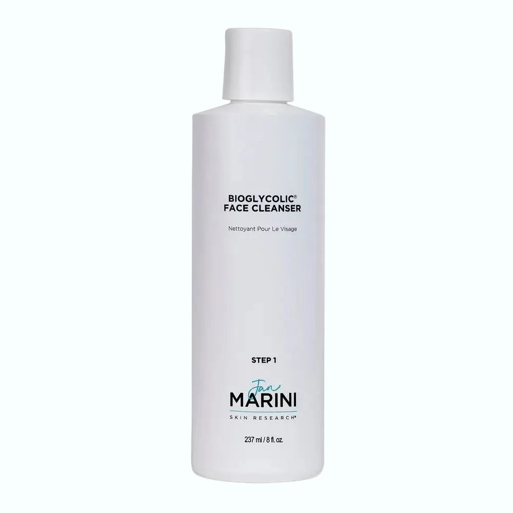 Jan Marini Bioglycolic Face Cleanser with glycolic acid for gentle exfoliation and deep pore cleansing