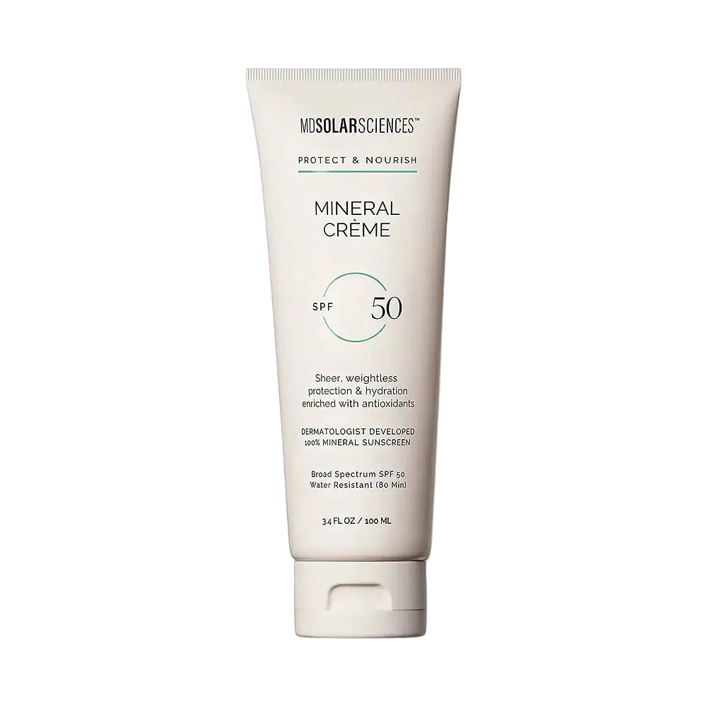 MDSolarSciences Mineral Crème SPF 50 broad-spectrum mineral sunscreen for sensitive skin with matte finish