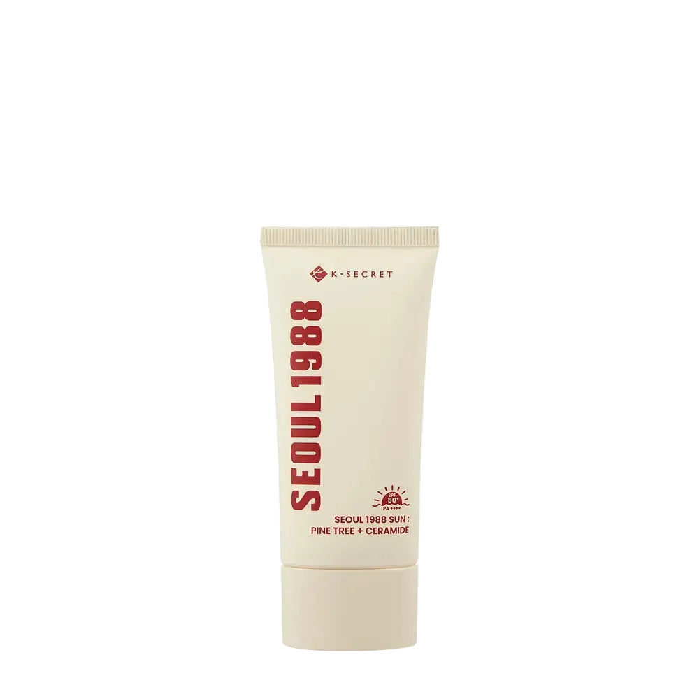 K-Secret Seoul1988 Sun Pine Tree + Ceramide SPF 50+ lightweight sunscreen for sensitive skin