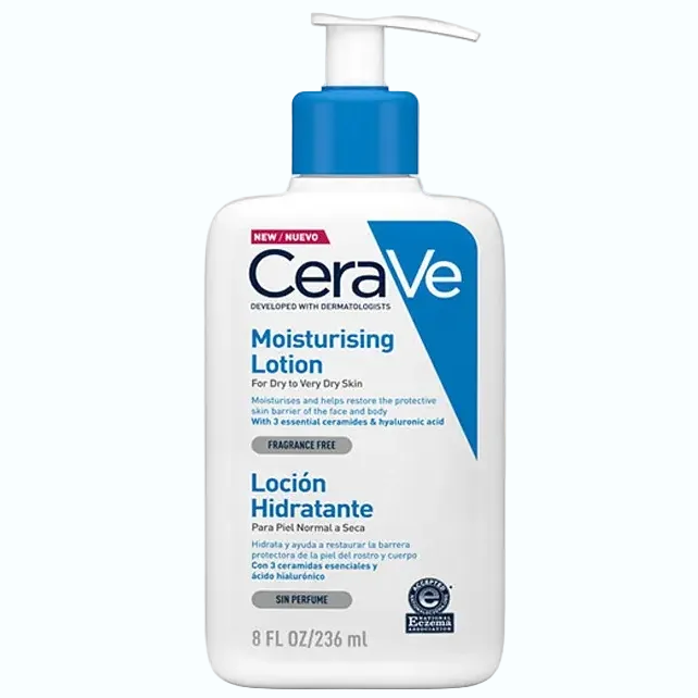 CeraVe Moisturising Lotion for normal to dry skin with ceramides and hyaluronic acid for barrier repair
