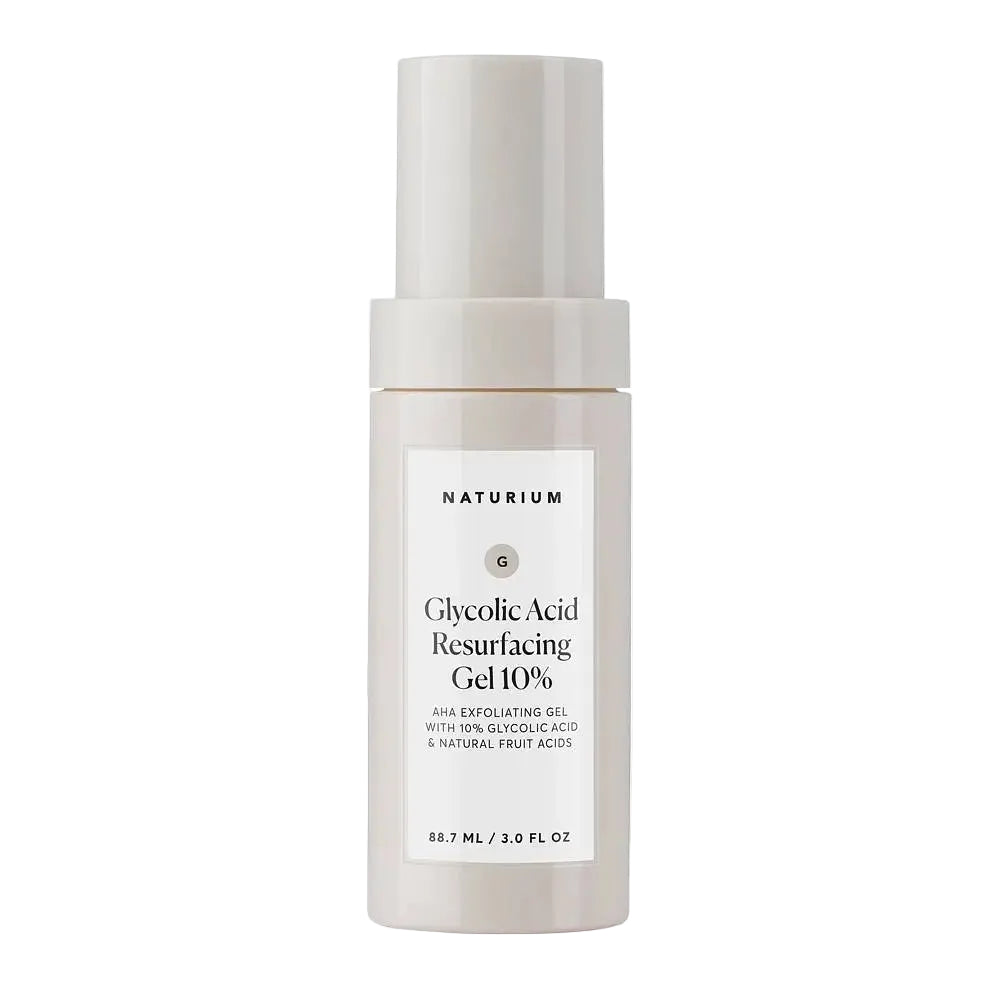 Naturium Glycolic Acid Resurfacing Gel 10% AHA exfoliating treatment for brighter, smoother skin