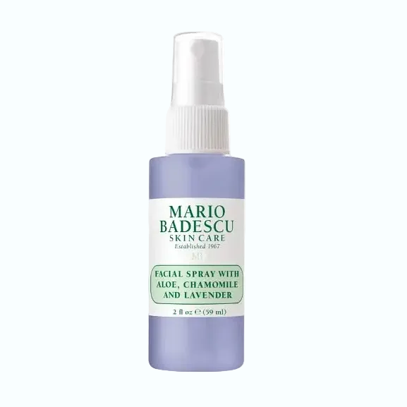 Mario Badescu Facial Spray with Aloe Chamomile and Lavender for soothing hydration and brightening