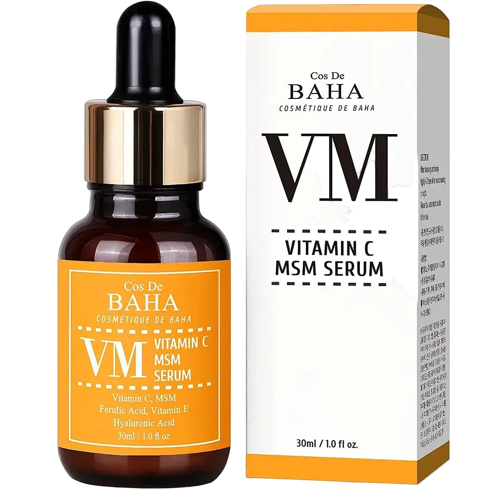 Cos De BAHA Vitamin C Facial Serum With MSM for brightening and anti-aging