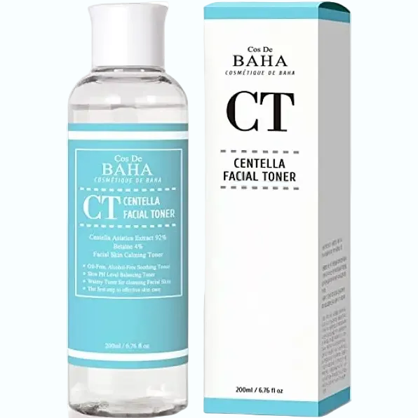 Cos De BAHA Centella Asiatica Recovery Toner with 92% centella extract for sensitive skin hydration and soothing