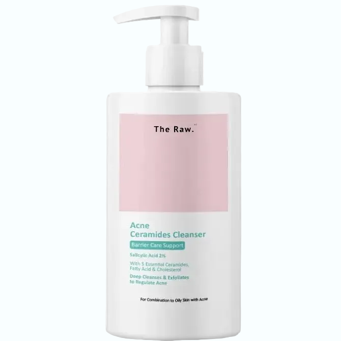 The RAW Acne Ceramides Cleanser for acne-prone skin with barrier repair and gentle cleansing