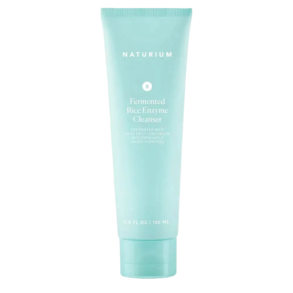 Naturium Fermented Rice Enzyme Cleanser for gentle exfoliation and brightening