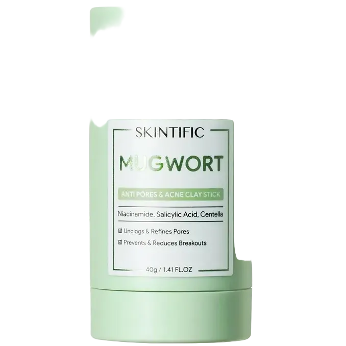 Skintific Mugwort Clay Stick Mask for pore cleansing and oil control
