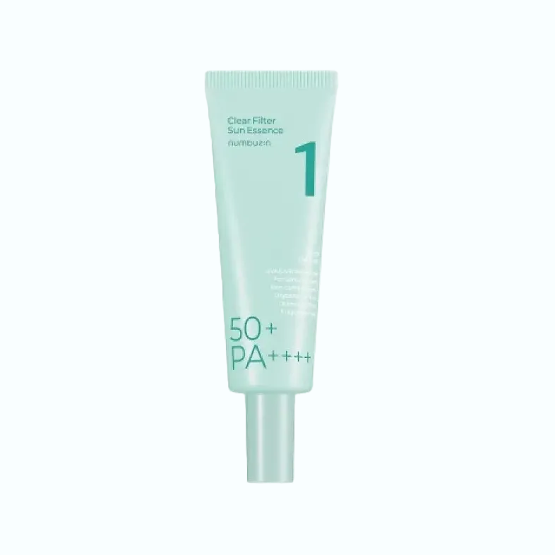 Numbuzin No.1 Clear Filter Sun Essence SPF50+ PA++++ sunscreen for acne-prone, oily skin