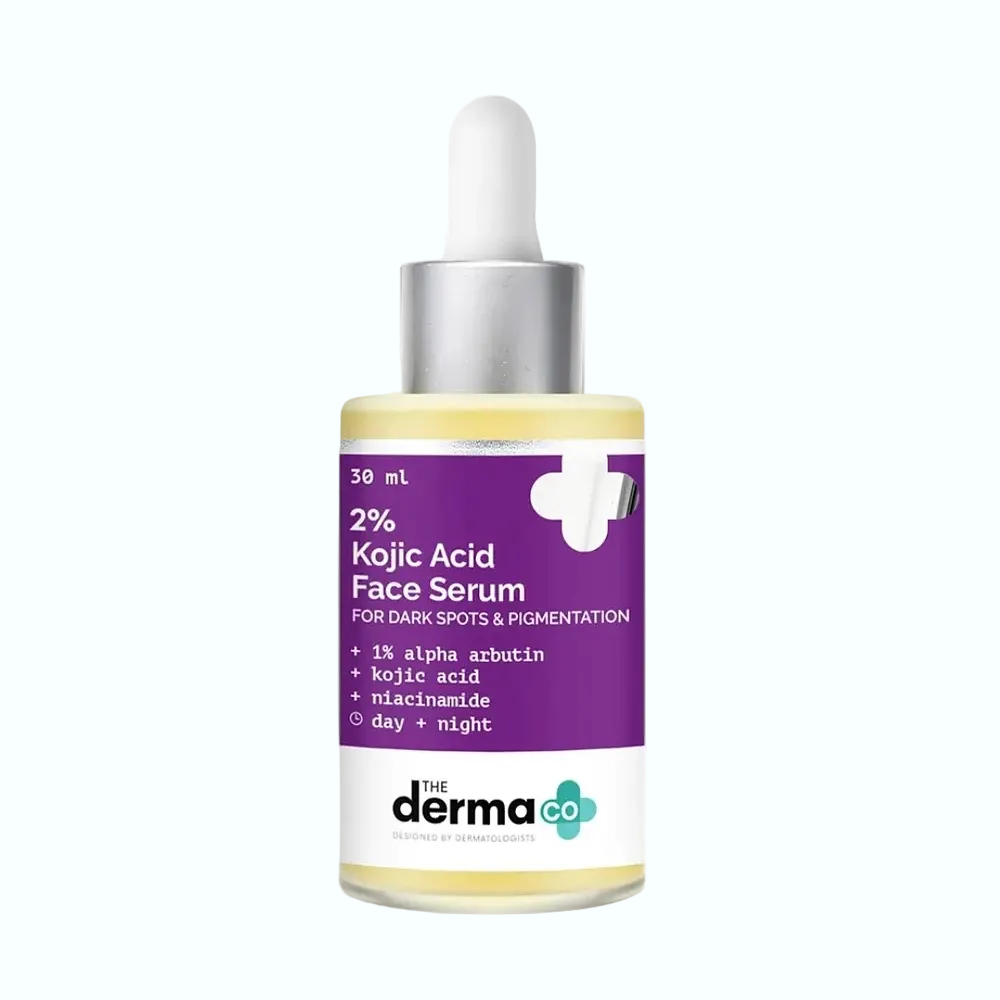 The Derma Co 2% Kojic Acid Face Serum with alpha arbutin and niacinamide for dark spots and pigmentation
