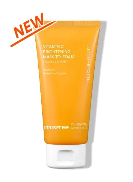 innisfree Vitamin C Brightening Mask-to-foam