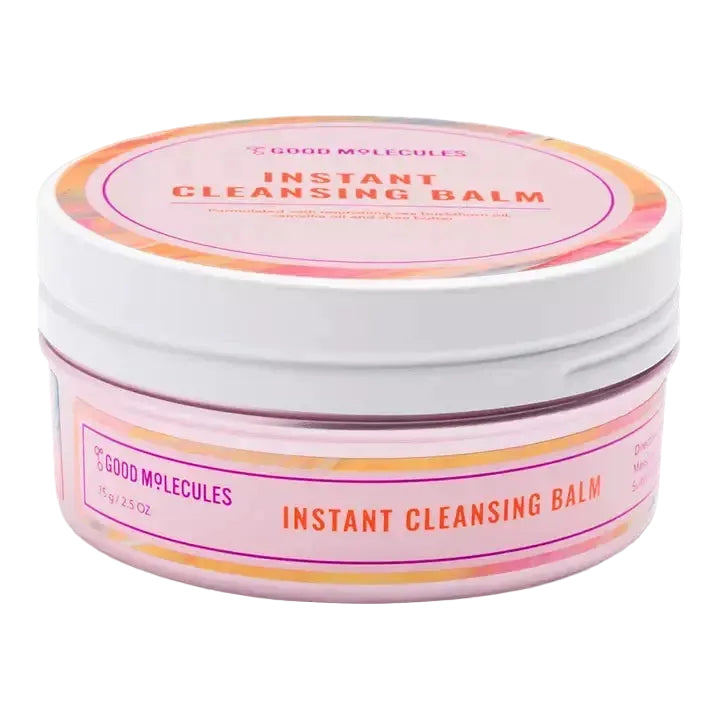 Good Molecules Instant Cleansing Balm with shea butter and sea buckthorn oil for makeup removal