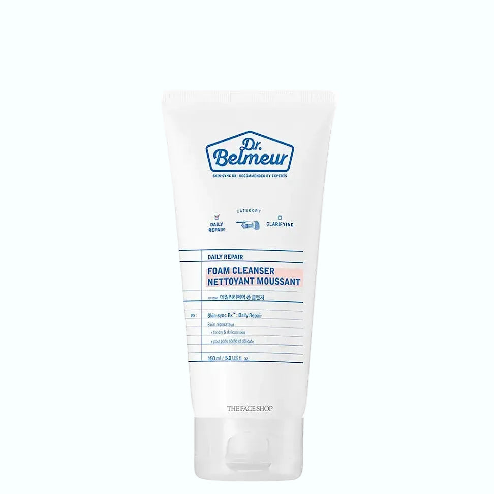 Dr.Belmeur Daily Repair Foam Cleanser for sensitive skin with beta-glucan and birch sap