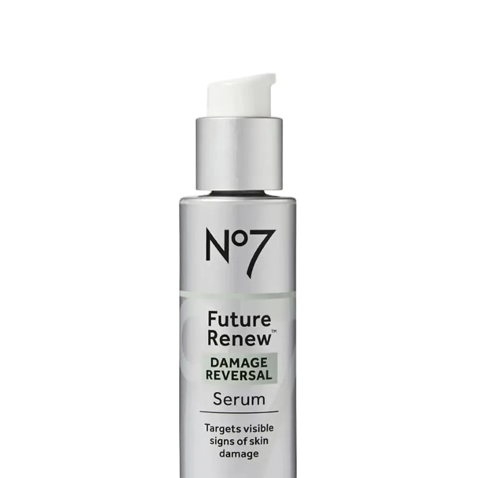 No7 Future Renew Damage Reversal Serum with peptides and niacinamide for anti-aging and skin repair