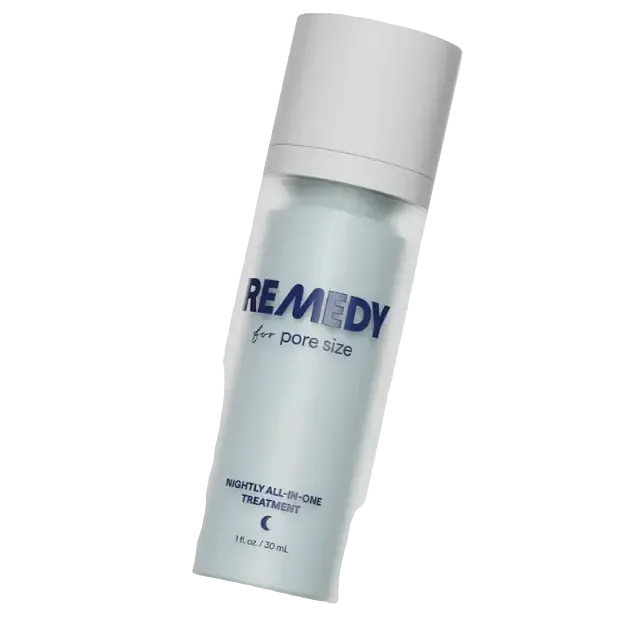Remedy For Pore Size nightly serum with retinol, salicylic acid and niacinamide for pore minimizing