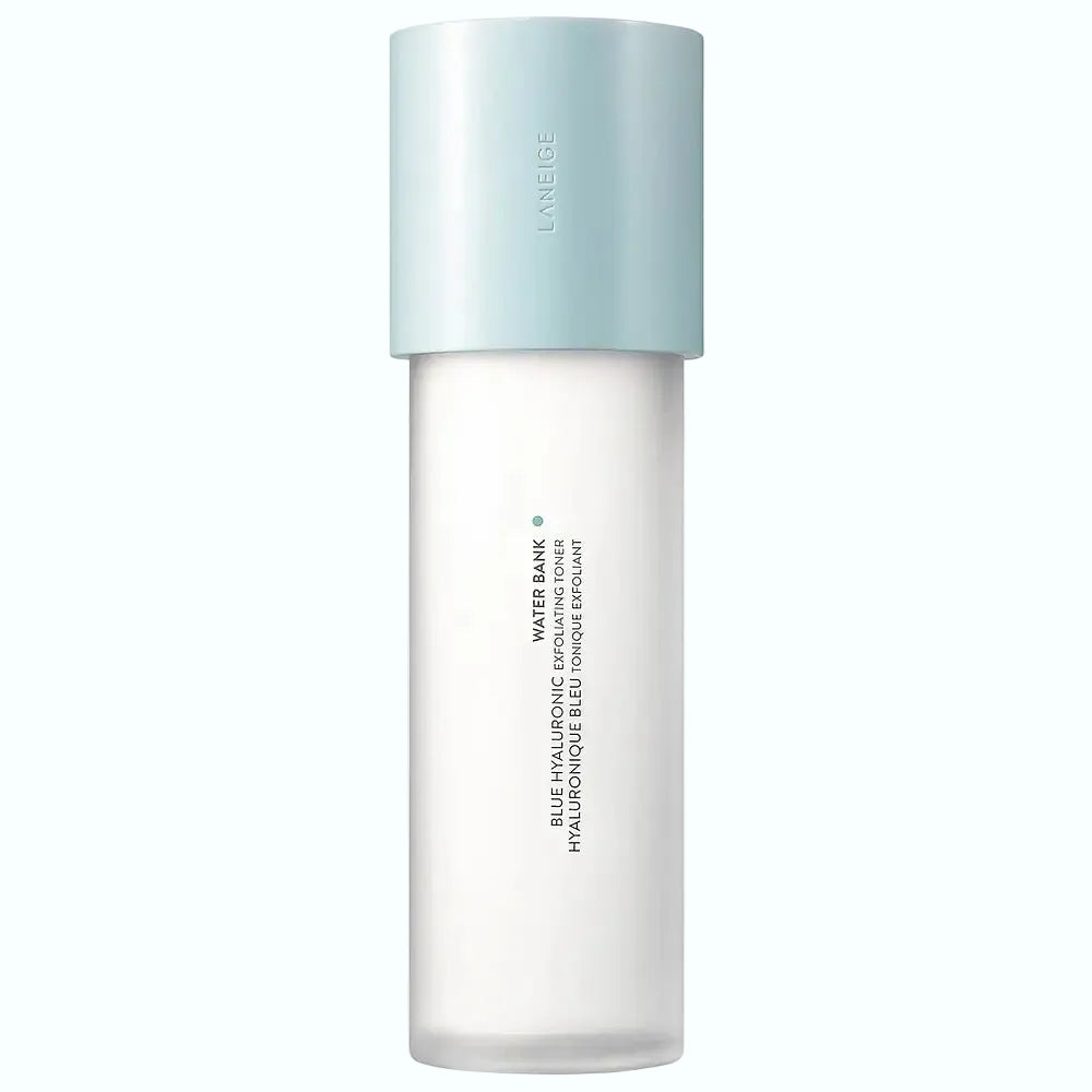 Laneige Water Bank Blue Hyaluronic Exfoliating Toner for hydration and gentle exfoliation