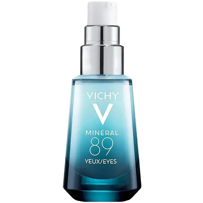 Vichy Mineral 89 Eyes Hyaluronic Acid Eye Gel Cream for hydration, brightening dark circles and fine lines