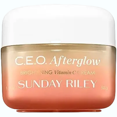 Sunday Riley C.E.O. Afterglow Brightening Vitamin C Gel Cream for radiant, hydrated skin