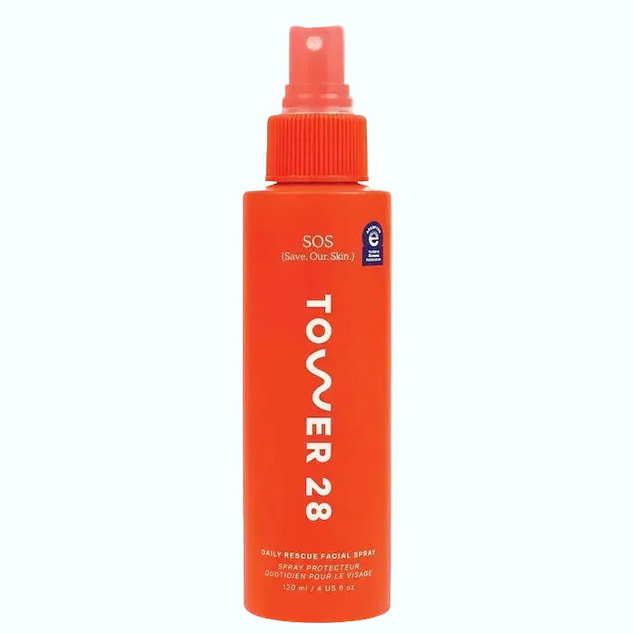 Tower 28 Beauy SOS Daily Rescue Facial Spray with hypochlorous acid for sensitive skin and redness reduction