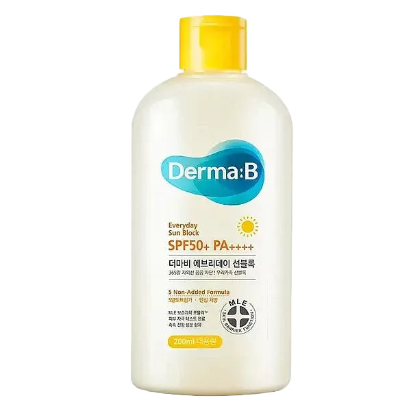 Derma:B Everyday Sun Block SPF 50+ PA++++ broad spectrum sunscreen for face and body