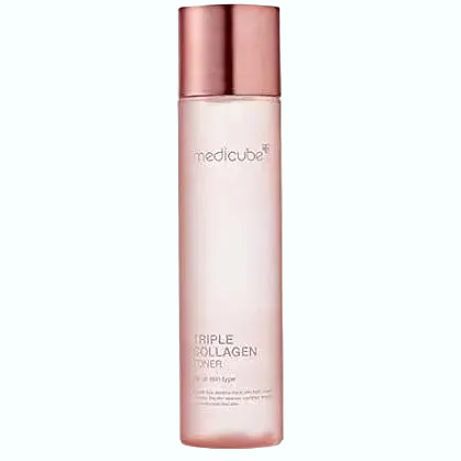 Medicube Triple Collagen Glass Glow Toner 3.0 for hydration, firming and plumping dry aging skin