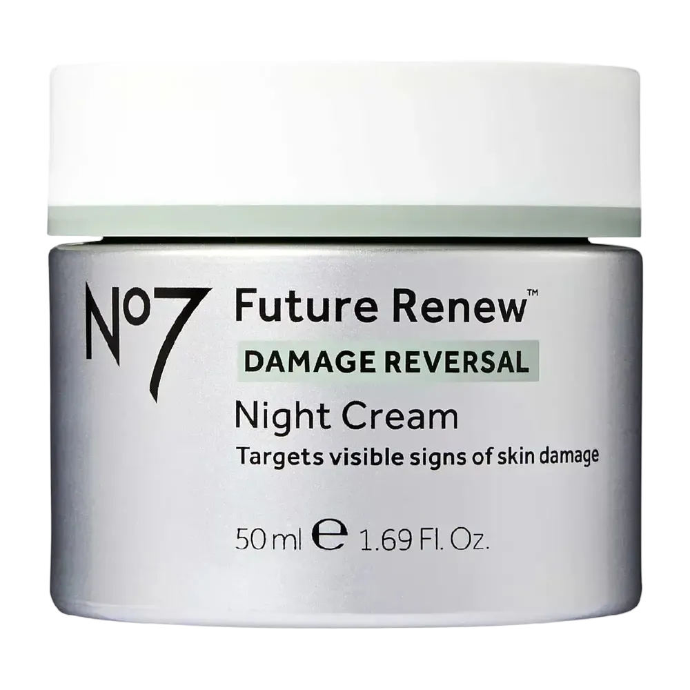 No7 Future Renew Night Cream anti-aging peptide moisturizer for damage reversal and hydration