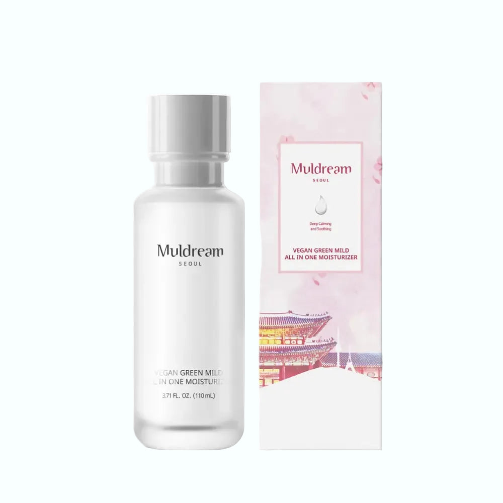 Muldream Vegan Green Mild All In One Moisturizer for sensitive skin hydration and barrier support