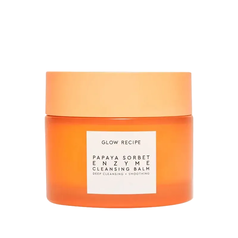Glow Recipe Papaya Sorbet Enzyme Cleansing Balm for smoothing and makeup removal