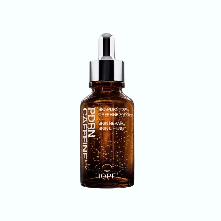 IOPE PDRN Caffeine Shot Serum with bio-PDRN and caffeine for anti-aging and firming