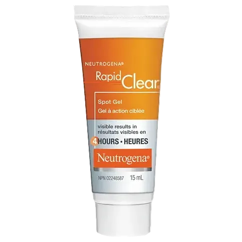 Neutrogena RAPID CLEAR Spot Gel with 10% benzoyl peroxide for acne-prone skin