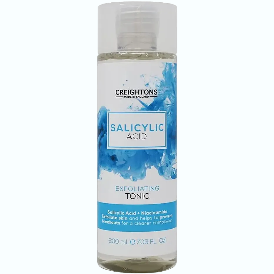 Creightons Salicylic Acid Exfoliating Tonic for acne-prone skin and pore refinement