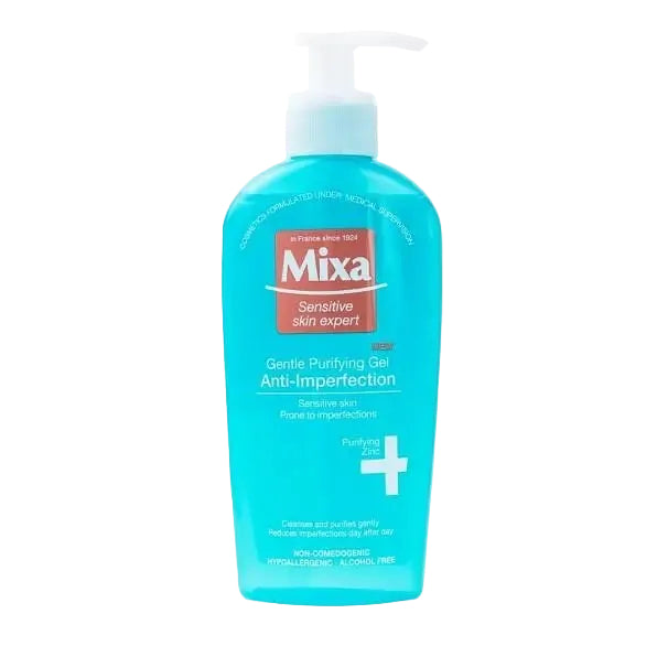 Mixa Anti Imperfection Gentle Purifying Gel for oily and sensitive acne-prone skin
