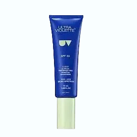Ultra Violette Clean Screen SPF 30 fragrance-free gel sunscreen for sensitive skin